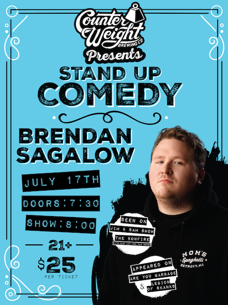 Counter Weight Presents Stand Up Comedy with Brendan Sagalow