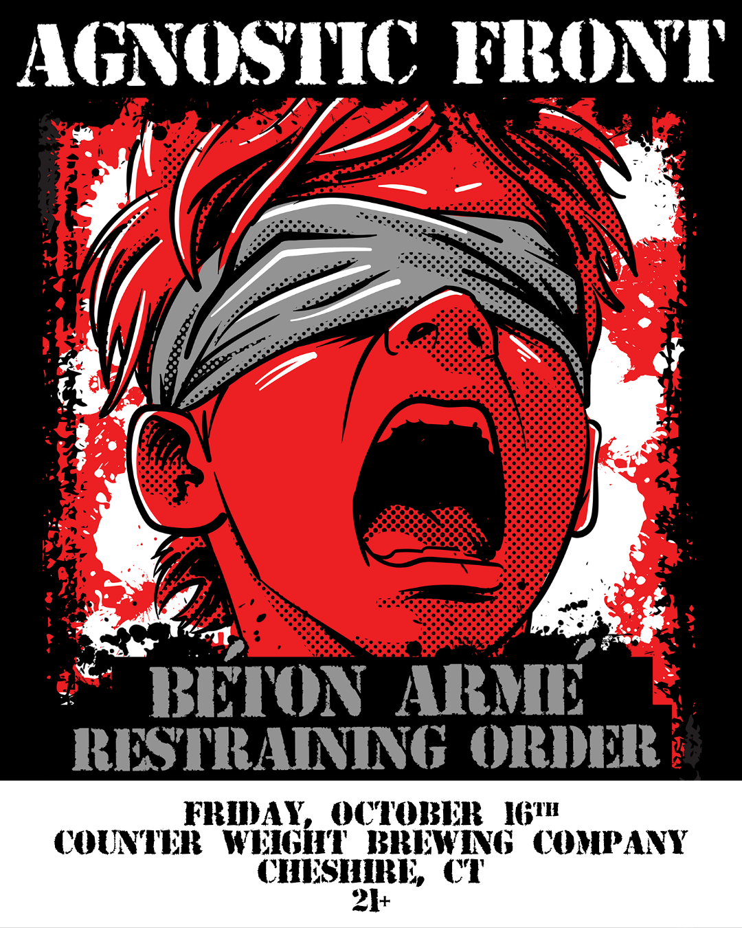 *SOLD OUT* Manic Presents Agnostic Front/Beton Armé/Restraining Order
