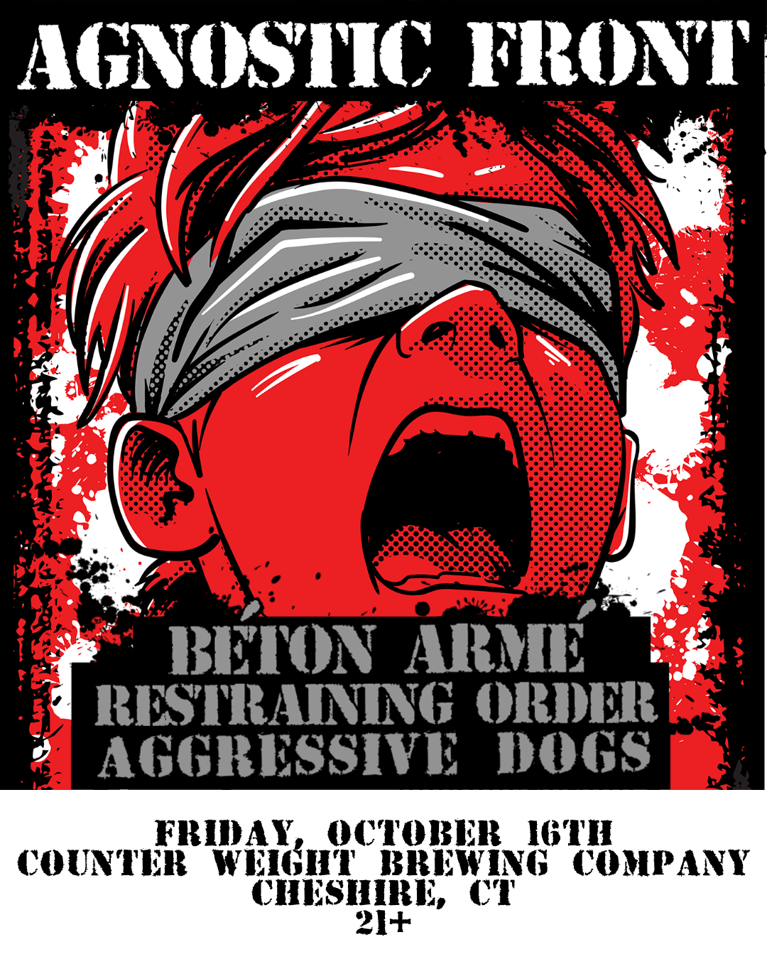 *SOLD OUT* Manic Presents Agnostic Front/Beton Armé/Restraining Order/Aggressive Dogs